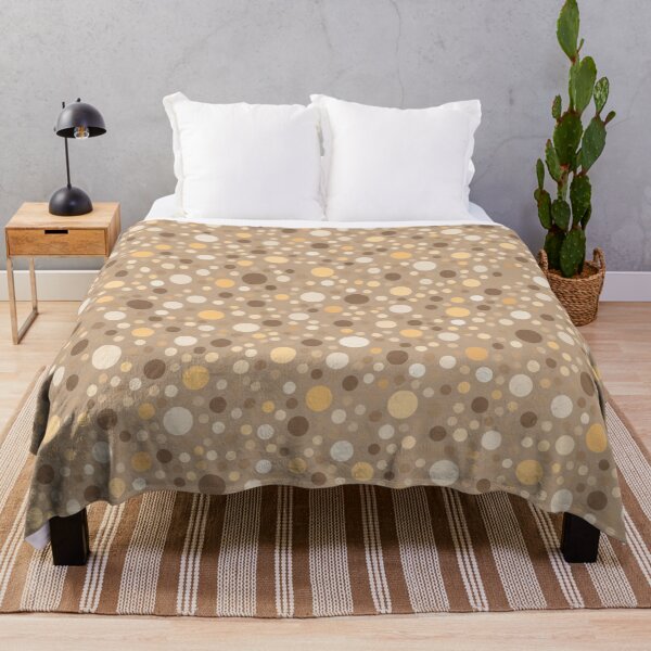 Artikelvorschau, Champagne Pebble Mosaic – Warm Beige and Caramel Polka Dot Pattern entworfen und verkauft von HO•Designs.