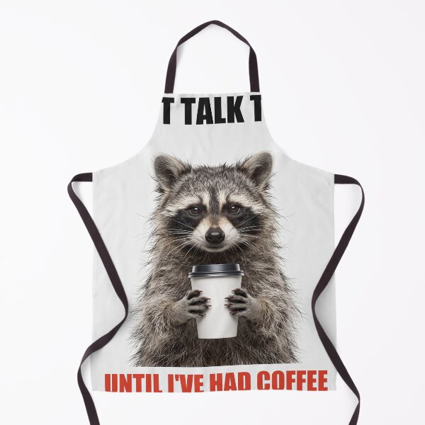 Item preview, Coffee Raccoon Dont Talk To Me Funny Meme designed and sold by Alphakenon.