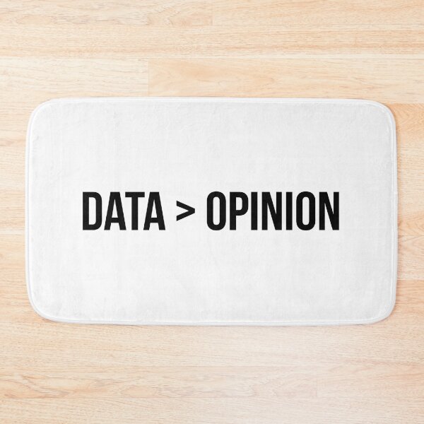 Item preview, Data Over Opinion - Minimalist Tech & Analyst Quote Art designed and sold by Pollock.