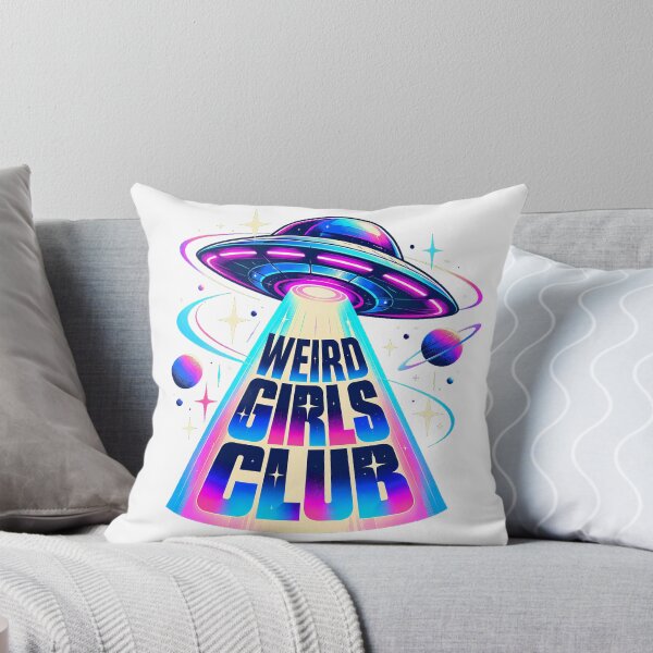 Item preview, Weird Girls Club Synthwave UFO Alien Space Beam designed and sold by chattsuede.