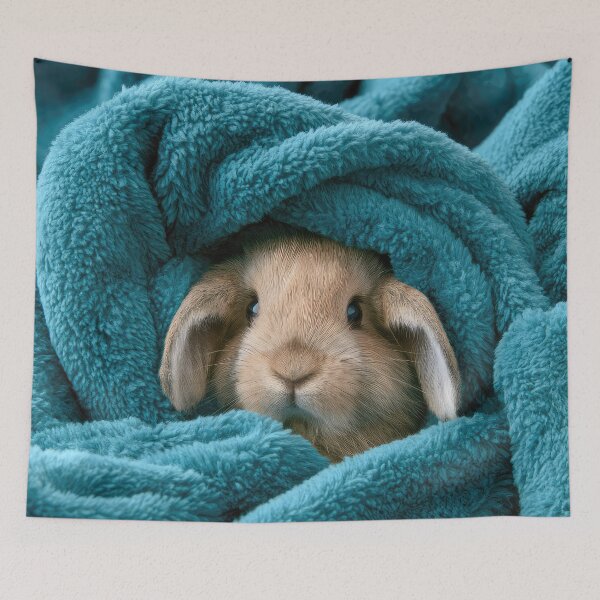 Item preview, Holland Lop Rabbit in Blanket 01 designed and sold by Elisabeth Lucas.
