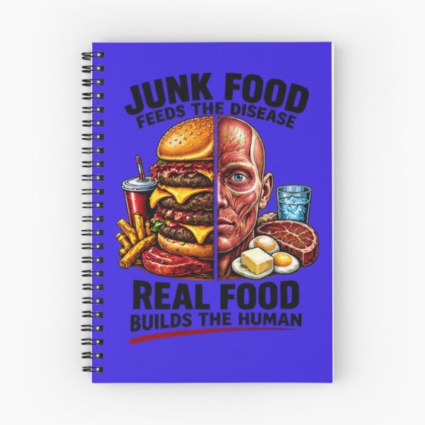 Item preview, Junk Food Feeds the Disease Real Food Builds The Human designed and sold by CarnivoreGifts.