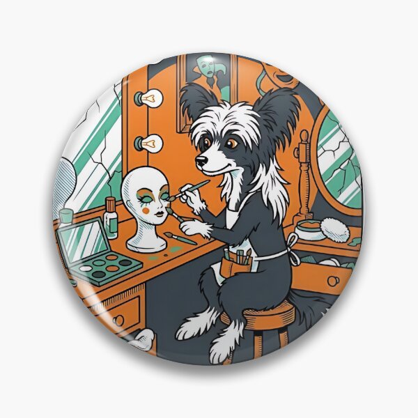 Item preview, Chinese Crested Makeup Artist designed and sold by PictoVibe.