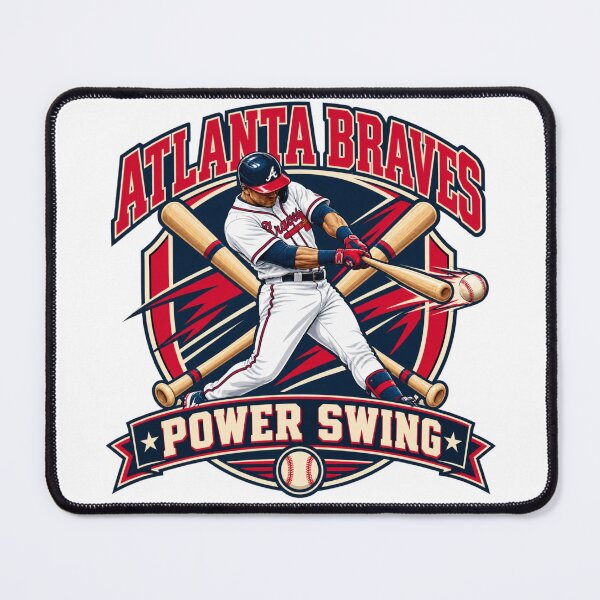 Item preview, Atlanta Braves Power Swing Heritage Emblem designed and sold by Dresut.