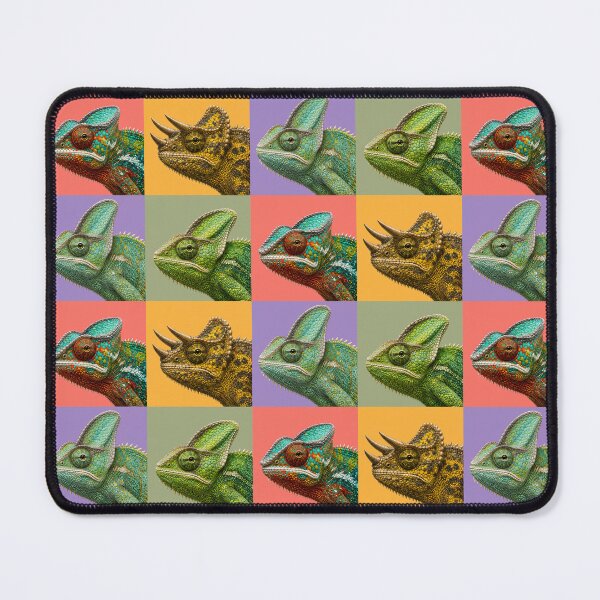 Item preview, Colorful Chameleon Portraits – Reptile Pop Art designed and sold by pixiedustpaint.