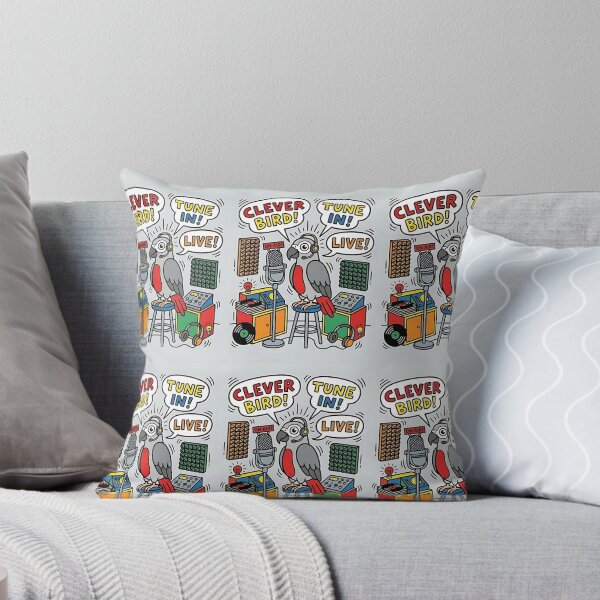 Item preview, African Grey Radio Host designed and sold by PictoVibe.