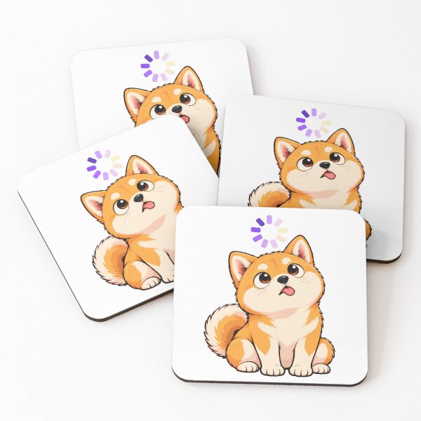 Item preview, Shiba Loading Cute Buffering Dog designed and sold by chattsuede.