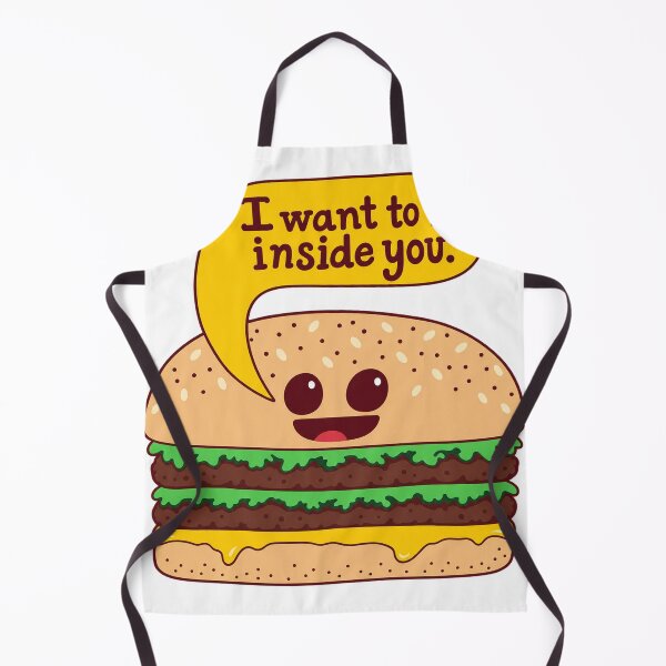 Item preview, • Funny Cartoon Hamburger - I Want To Be Inside You designed and sold by TheDisloyalists.