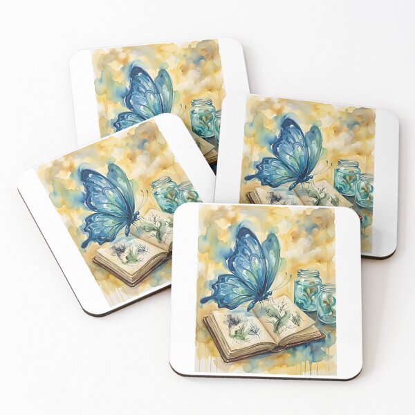 Item preview, Blue Butterfly Botanical Illustrator designed and sold by PictoVibe.