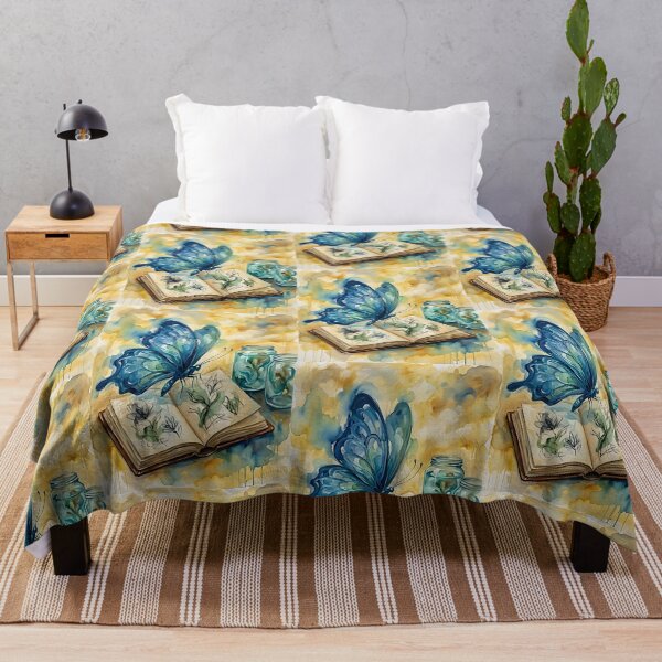 Item preview, Blue Butterfly Botanical Illustrator designed and sold by PictoVibe.