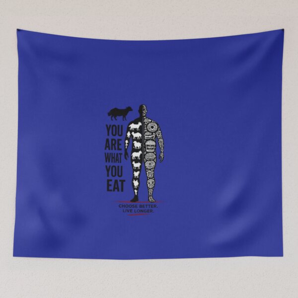 Item preview, YOU ARE WHAT YOU EAT- CHOOSE BETTER LIVE LONGER designed and sold by CarnivoreGifts.