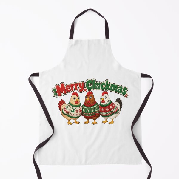 Item preview, Merry Cluckmas Christmas Chickens in Ugly Sweaters designed and sold by Artful-inks.