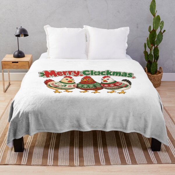 Item preview, Merry Cluckmas Christmas Chickens in Ugly Sweaters designed and sold by Artful-inks.