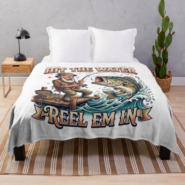 Item preview, Reel Em In Fisherman - Funny Vintage Fishing Art designed and sold by Pollock.