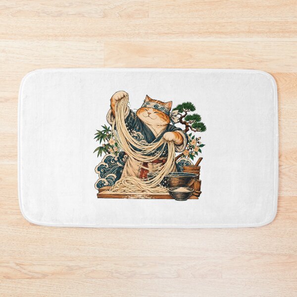 Item preview, Ramen Cat Japanese Noodle Chef designed and sold by chattsuede.