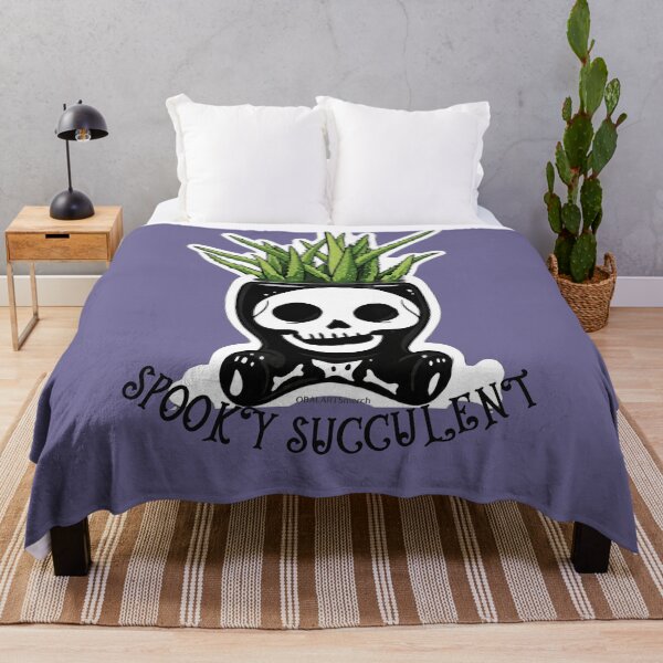 Item preview, Spooky Succulent Skull Pot Halloween Plant Art designed and sold by obalartsMerch.