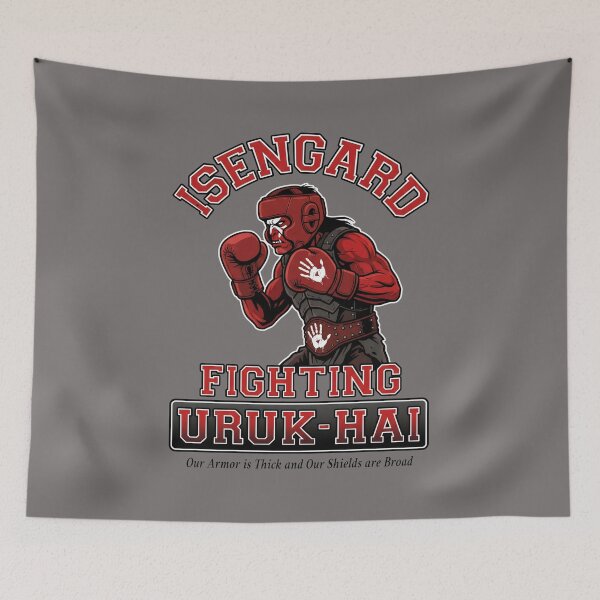 Artikelvorschau, Isengard Fighting Uruk-Hai Sports Mascot Tee-51 entworfen und verkauft von AliceKnoll.