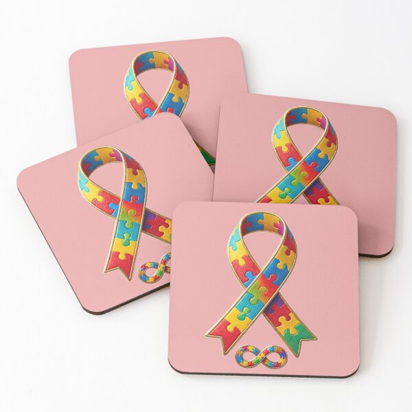 Item preview, Lazo Conciencia Autismo Rompecabezas Infinito | Autism Awareness Ribbon designed and sold by obalartsMerch.