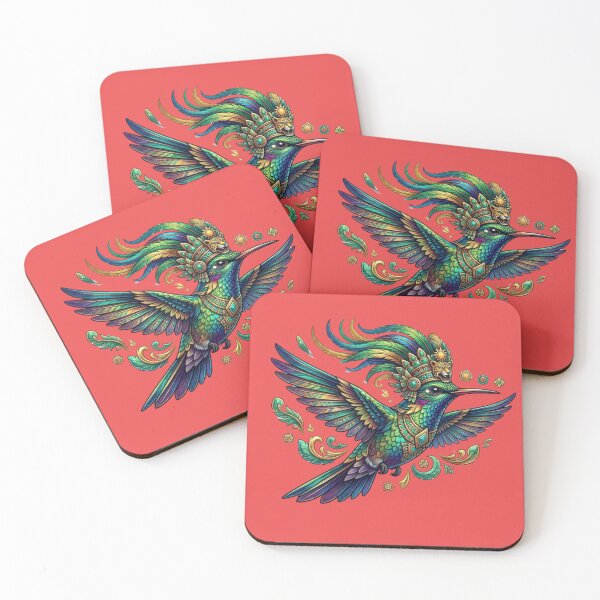 Item preview, Aztec Hummingbird Headdress – Colorful Mayan Sacred Bird Art designed and sold by obalartsMerch.