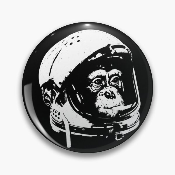 Item preview, Astro Monkey Line Art - Minimalist Astronaut Chimpanzee designed and sold by TheDisloyalists.