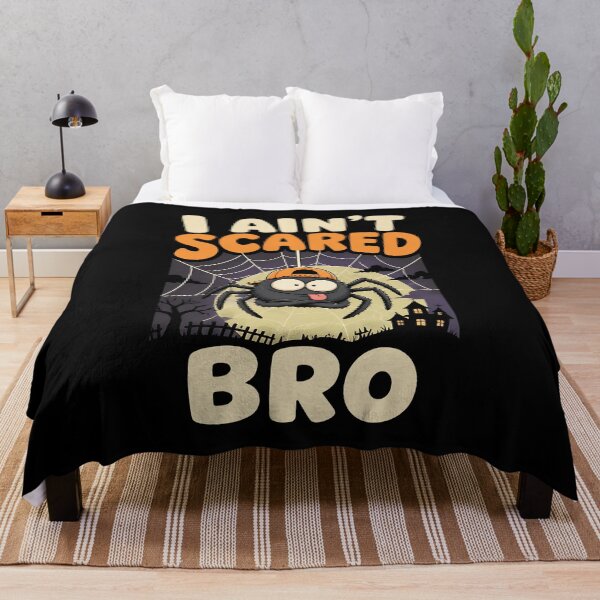 Item preview, I Ain't Scared Bro Funny Spider Halloween Gift designed and sold by Say It With Ink.