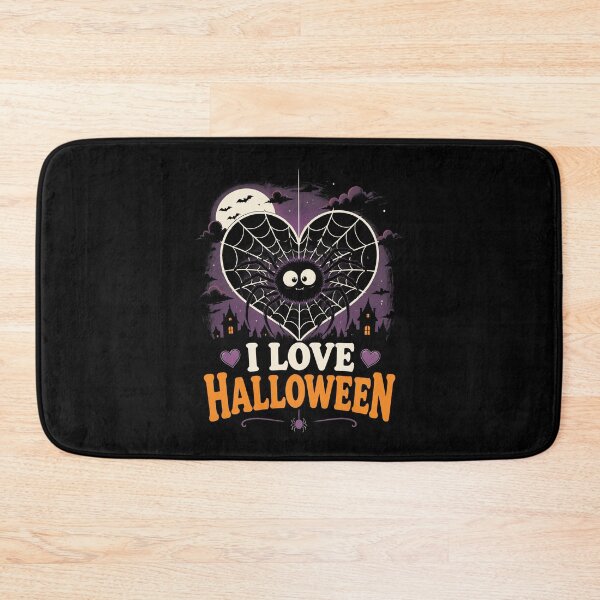Item preview, I Love Halloween Spider Web Heart Gift designed and sold by Say It With Ink.