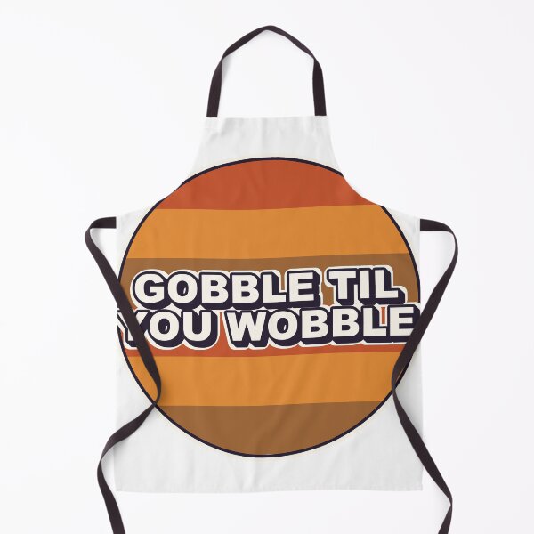 Item preview, Gobble Til You Wobble Funny Thanksgiving Shirt Sticker designed and sold by Alphakenon.