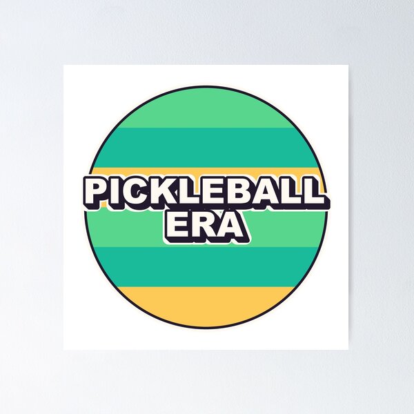 Item preview, Pickleball Era Retro Funny Shirt Sticker designed and sold by Alphakenon.