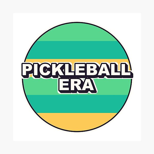 Item preview, Pickleball Era Retro Funny Shirt Sticker designed and sold by Alphakenon.