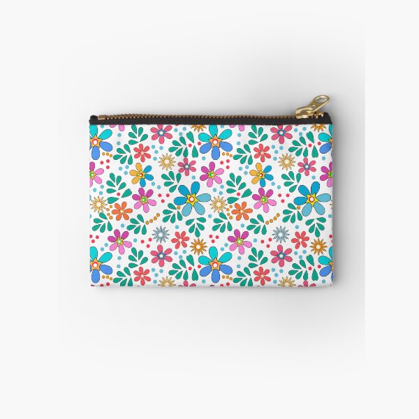 Item preview, Bright floral multicolored pattern retro sixties designed and sold by fuzzyfox.