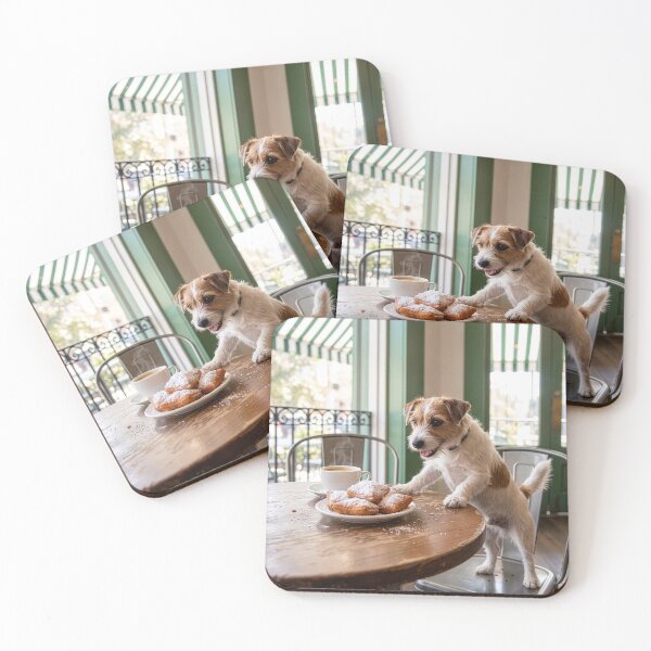 Item preview, Jack Russell Terrier Savages a Pile of Beignets designed and sold by Tridentulus.