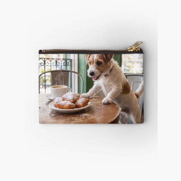 Item preview, Jack Russell Terrier Savages a Pile of Beignets designed and sold by Tridentulus.