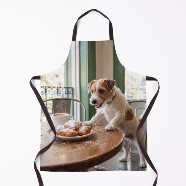 Item preview, Jack Russell Terrier Savages a Pile of Beignets designed and sold by Tridentulus.