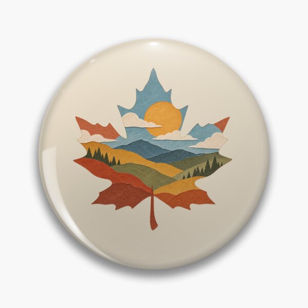 Item preview, Autumn Maple Landscape - Paper Collage designed and sold by JPMprints.
