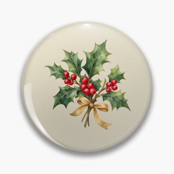 Item preview, Winter Holly Berries - Botanical Watercolor designed and sold by JPMprints.