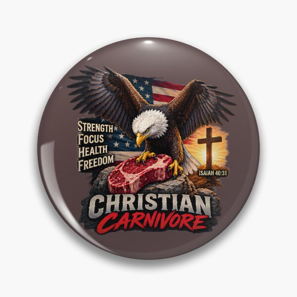 Item preview, Christian Carnivore Strength, Focus, Health, Freedom Isa.40:31 designed and sold by CarnivoreGifts.