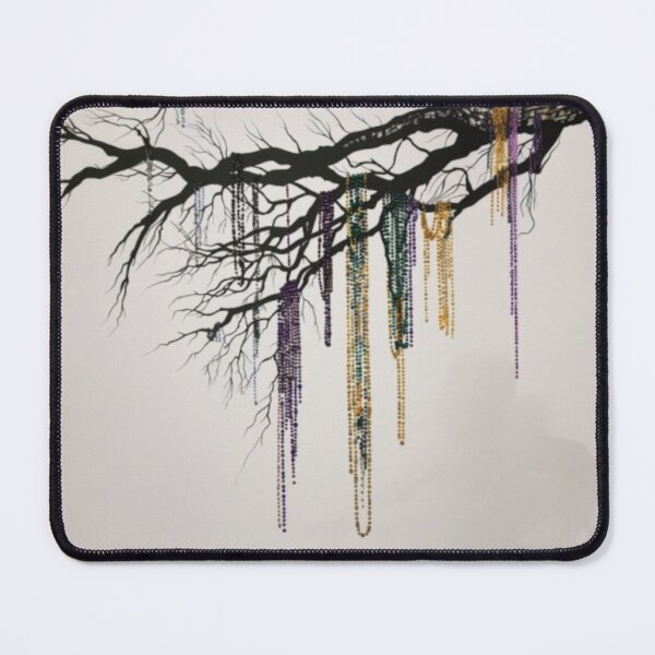 Item preview, Mardi Gras Beads Tree – Minimalist New Orleans Art designed and sold by GSizzle1.