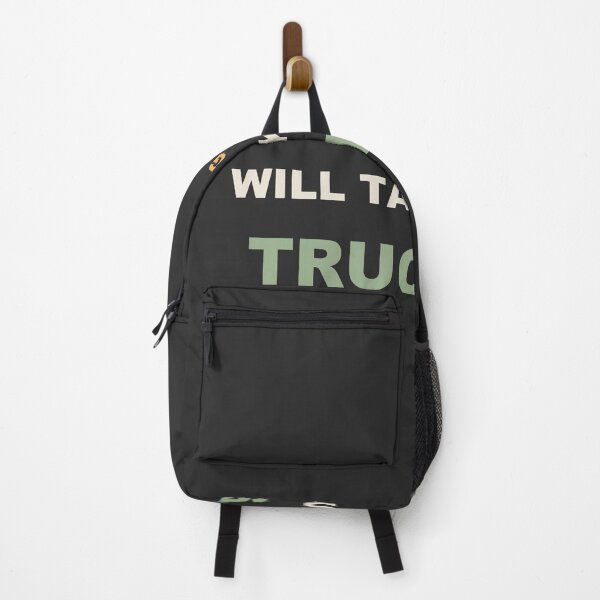 Item preview, Warning: Will Talk About Truckers - Trucker designed and sold by RetroThreadWorks.