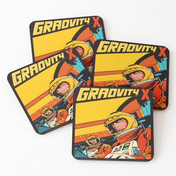 Item preview, GRAVITY X Retro Sci-Fi Astronauts designed and sold by FeatherTaleInk.