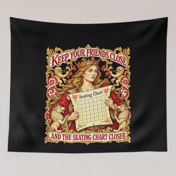 Item preview, Wedding Seating Chart and the Friends Close Joke designed and sold by elderberry.