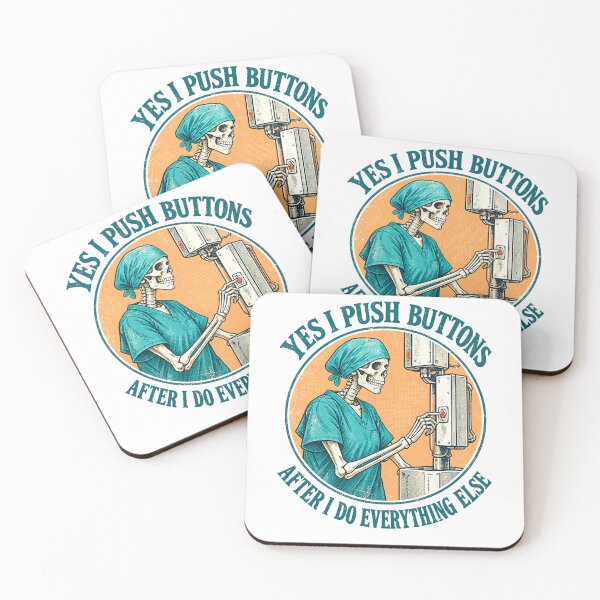 Item preview, Radiology Humor for Button-Pushing Technologists designed and sold by elderberry.