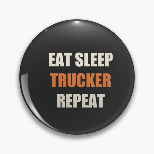 Item preview, Eat Sleep Trucker Repeat - Trucker designed and sold by RetroThreadWorks.