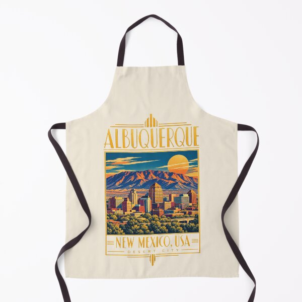 Item preview, Albuquerque, New Mexico, USA [Art Deco Illustration] designed and sold by elektronen.