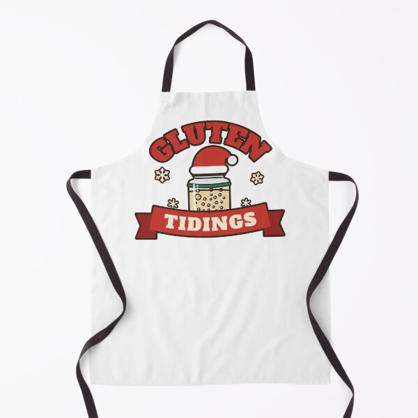 Item preview, Gluten Tidings Sourdough Starter in a Santa Hat designed and sold by ColoredPanda.