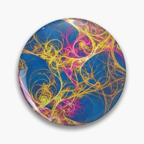 Item preview, Magenta blue pink and yellow fractals designed and sold by Stevercortinas.
