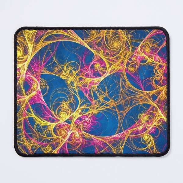 Item preview, Magenta blue pink and yellow fractals designed and sold by Stevercortinas.