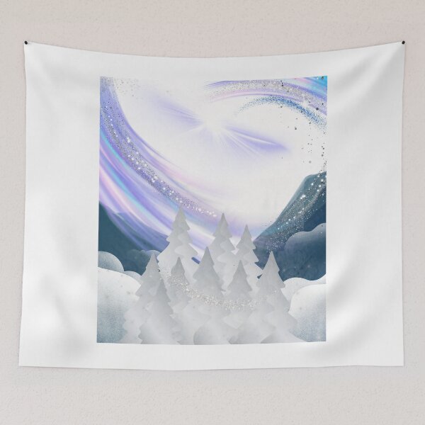 Item preview, Magical Winter Night Star Forest  designed and sold by VibranPalette.