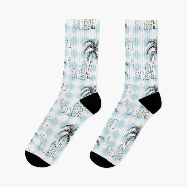 Item preview, Doggie beach day surfing and chilling in greens designed and sold by Quiet Waters Design.