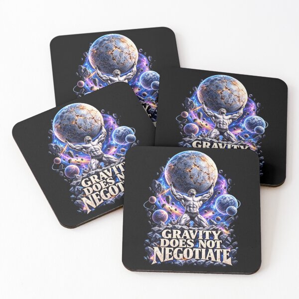 Item preview, Gravity Does Not Negotiate: Space Strength Humor designed and sold by elderberry.