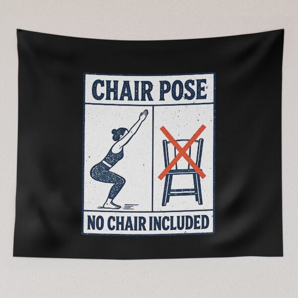 Item preview, Chair Pose Exercise Without a Chair designed and sold by elderberry.